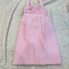 Lilly Pulitzer, classic gingham pink and white tank dress, size 8