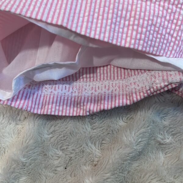 Lilly Pulitzer, classic gingham pink and white tank dress, size 8