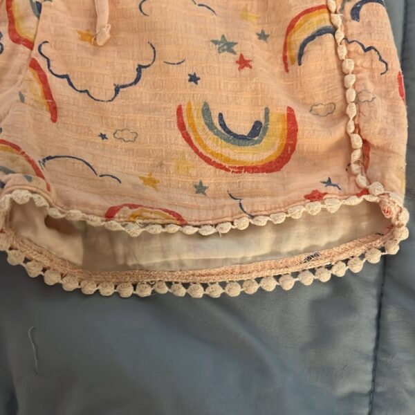 Miki Miette, like new, girl’s rainbow romper, sz 6