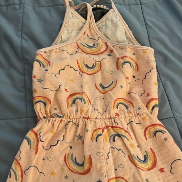 Miki Miette, like new, girl’s rainbow romper, sz 6
