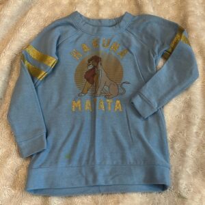 Chaser for Disney, like new, lightweight sweatshirt pullover, size 5