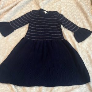 J crew, Crew Cuts, navy sweater dress with sparkles, size 6
