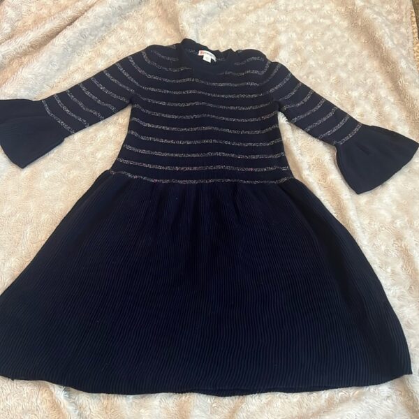 J crew, Crew Cuts, navy sweater dress with sparkles, size 6