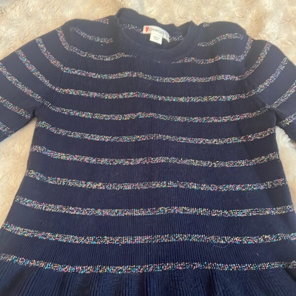 J crew, Crew Cuts, navy sweater dress with sparkles, size 6