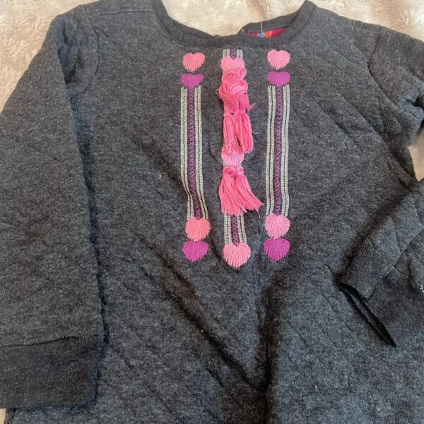 Hatley, 2 pc outfit, double-quilted tunic with sparkle leggings, size 5