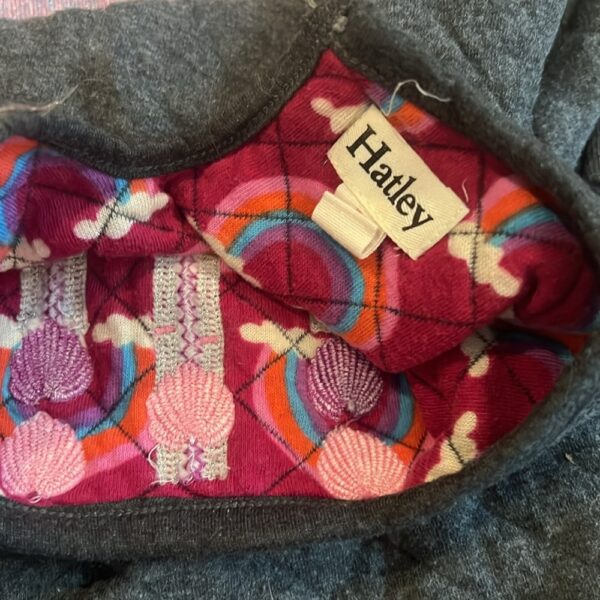 Hatley, 2 pc outfit, double-quilted tunic with sparkle leggings, size 5
