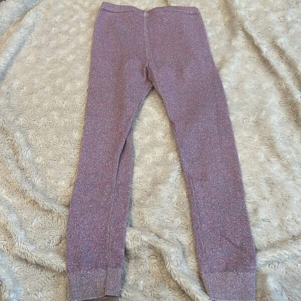 Hatley, 2 pc outfit, double-quilted tunic with sparkle leggings, size 5