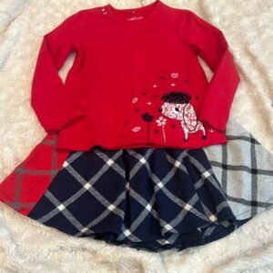 Deux par Deux, skirt and top, size 4