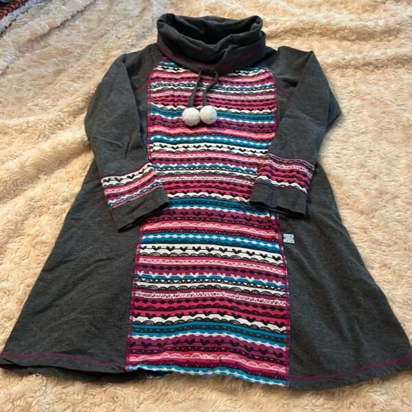 Deux par Deux, cowl neck long sleeved dress, size 6