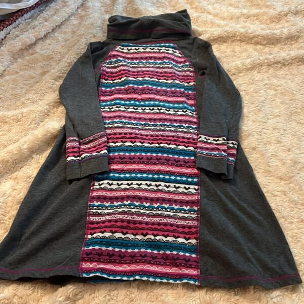 Deux par Deux, cowl neck long sleeved dress, size 6