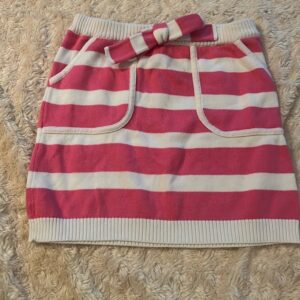 Lilly Pulitzer, pink and white sweater skirt, size 5