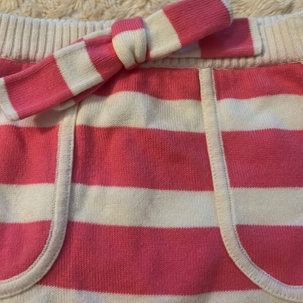 Lilly Pulitzer, pink and white sweater skirt, size 5