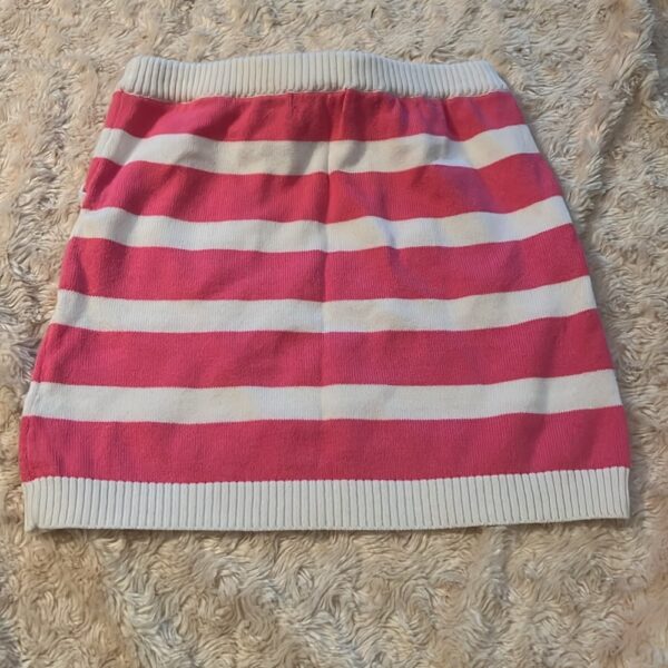Lilly Pulitzer, pink and white sweater skirt, size 5