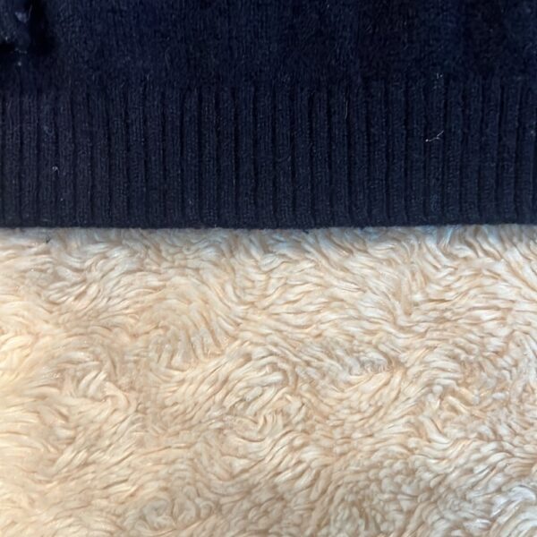 Bambino, girl’s navy cable knit cashmere sweater, size 6