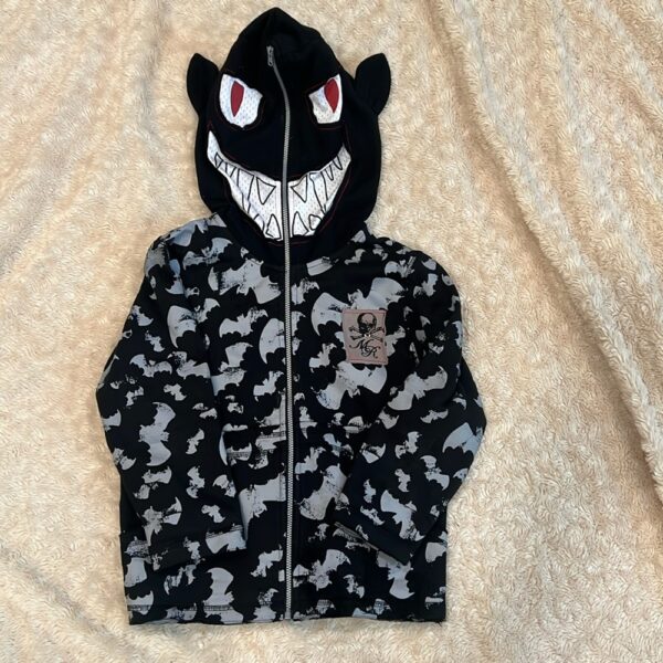Like new, awesome full zip hoodie by Monster Republic, size 5