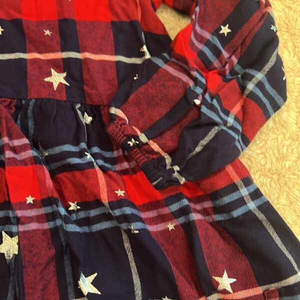 Joules, girl’s lightweight, soft, flannel style long sleeved dress, size 6