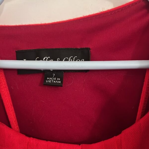 Isobella & Chloe, like new, red and silver holiday dress, size 7