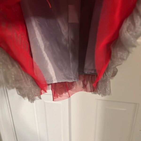 Isobella & Chloe, like new, red and silver holiday dress, size 7