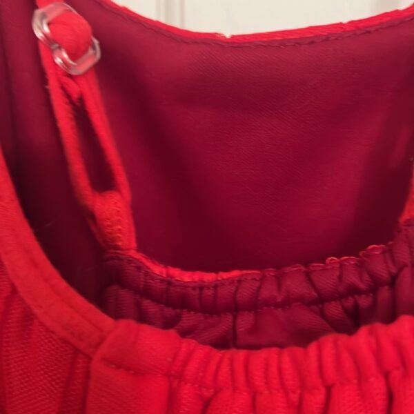 Isobella & Chloe, like new, red and silver holiday dress, size 7