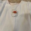 Janie and Jack, white velour Halloween romper, sz 12-18 months