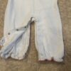 Janie and Jack, white velour Halloween romper, sz 12-18 months