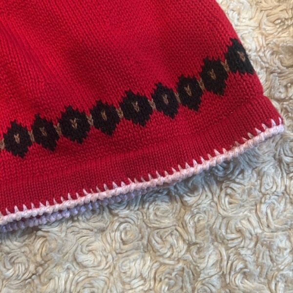 Hanna Andersson, like new, girl’s red holiday sweater dress, sz 3
