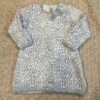 Mayoral, super soft and cozy white and silver sweater dress, sz 24 months