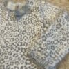 Mayoral, super soft and cozy white and silver sweater dress, sz 24 months