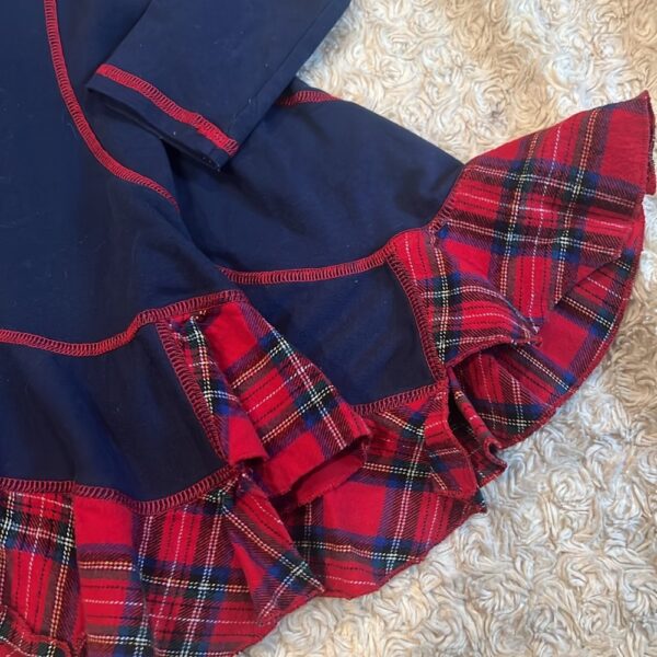 Kate Mack, navy and red twirly skirt dress, size 4