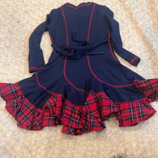 Kate Mack, navy and red twirly skirt dress, size 4