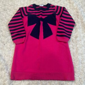 EGG Baby, pink and navy sweater dress, size 24 months