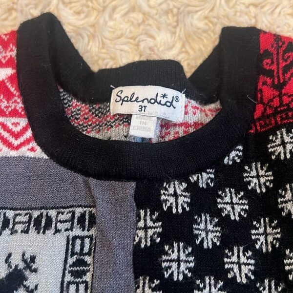 Splendid, girl’s holiday sweater dress, size 3t