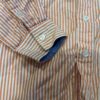 Tooby Doo, orang and white collared button-up shirt, sz 4T