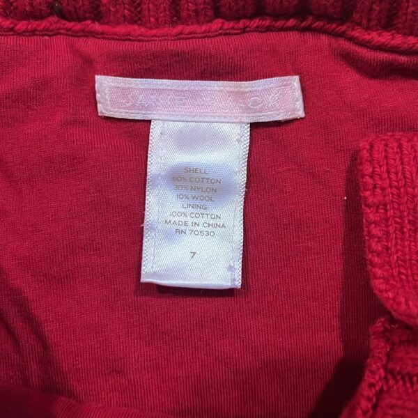 Janie and Jack, thick red sweater dress, size 7