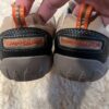 Clarks, stomposaurus tan leather sneakers with Velcro, sz 8