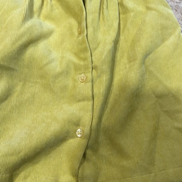 Benetton Baby, yellow thin corduroy dress, size 3-6 months
