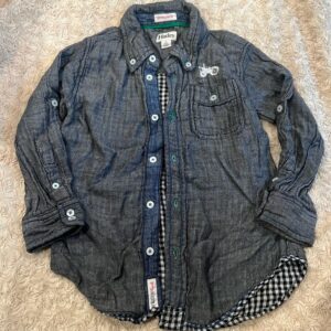 Hatley, boy’s button up shirt, “Antique Tractor Club”, size 5