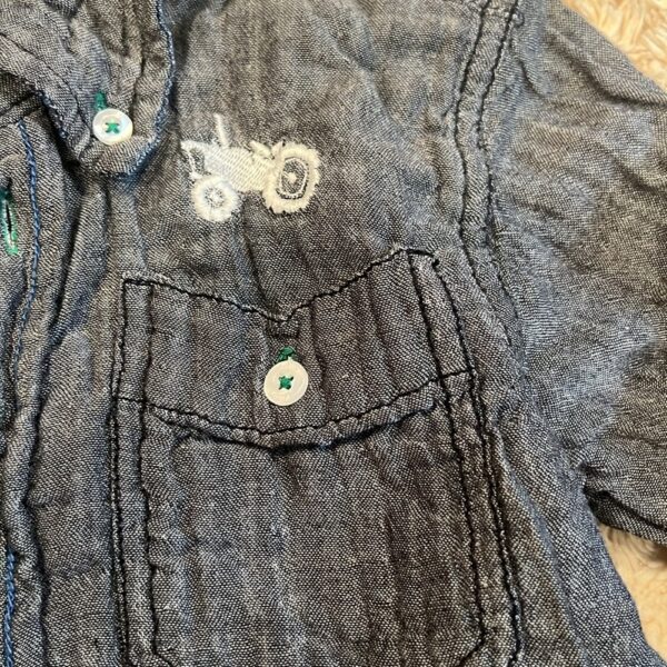 Hatley, boy’s button up shirt, “Antique Tractor Club”, size 5