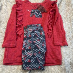 Deux par Deux, sweater tunic and leggings, size 5