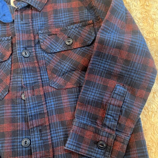 NWOT, Tea Collection, red and blue button up, size 3