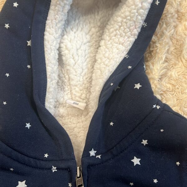 Gap, Sherpa lined sweatshirt with hood, size 3