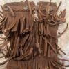 Minnetonka, pair of zip up brown suede boots, sz 12