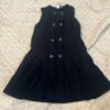 Janie & Jack, black sleeveless sweater dress, size 7