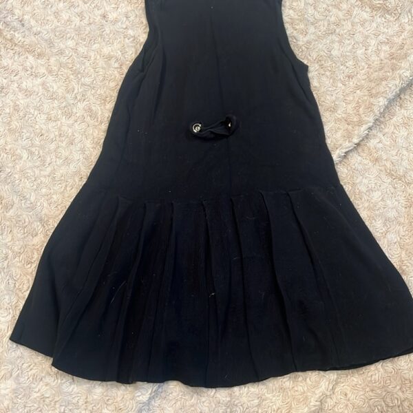 Janie & Jack, black sleeveless sweater dress, size 7