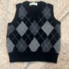 Crewcuts, black cashmere sweater vest, size s (6-7)