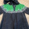Hanna Andersson, heavy sweater onesie with hood, size 18-24 months