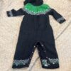 Hanna Andersson, heavy sweater onesie with hood, size 18-24 months