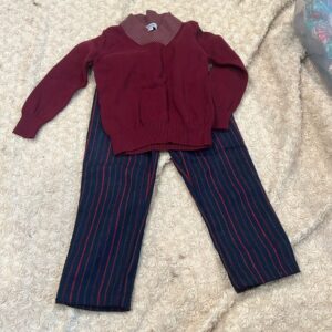 2 pc outfit, wool pants with sweater, size 2-3