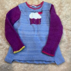 Deux par Deux, girl’s fuzzy sweater, size 5