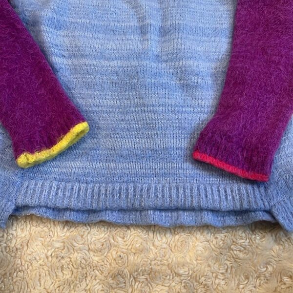 Deux par Deux, girl’s fuzzy sweater, size 5